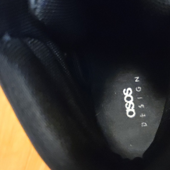 Asos Black Men's Lace Up Combat Hiking Boots UK 7/US 8 - Picture 6 of 6